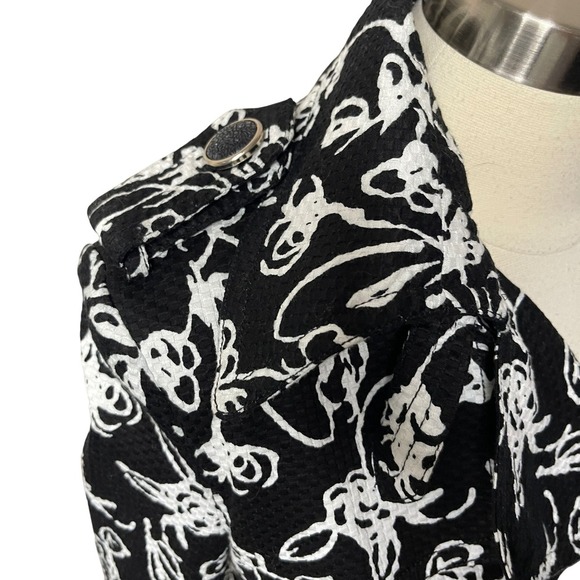 LAPIS by ALEXIA ADMOOR Floral Double Breasted Belted Blazer, Medium - Picture 6 of 12